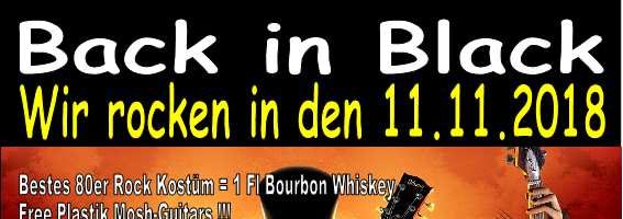 Einladung zu Back in Black – wir rocken in den 11.11.